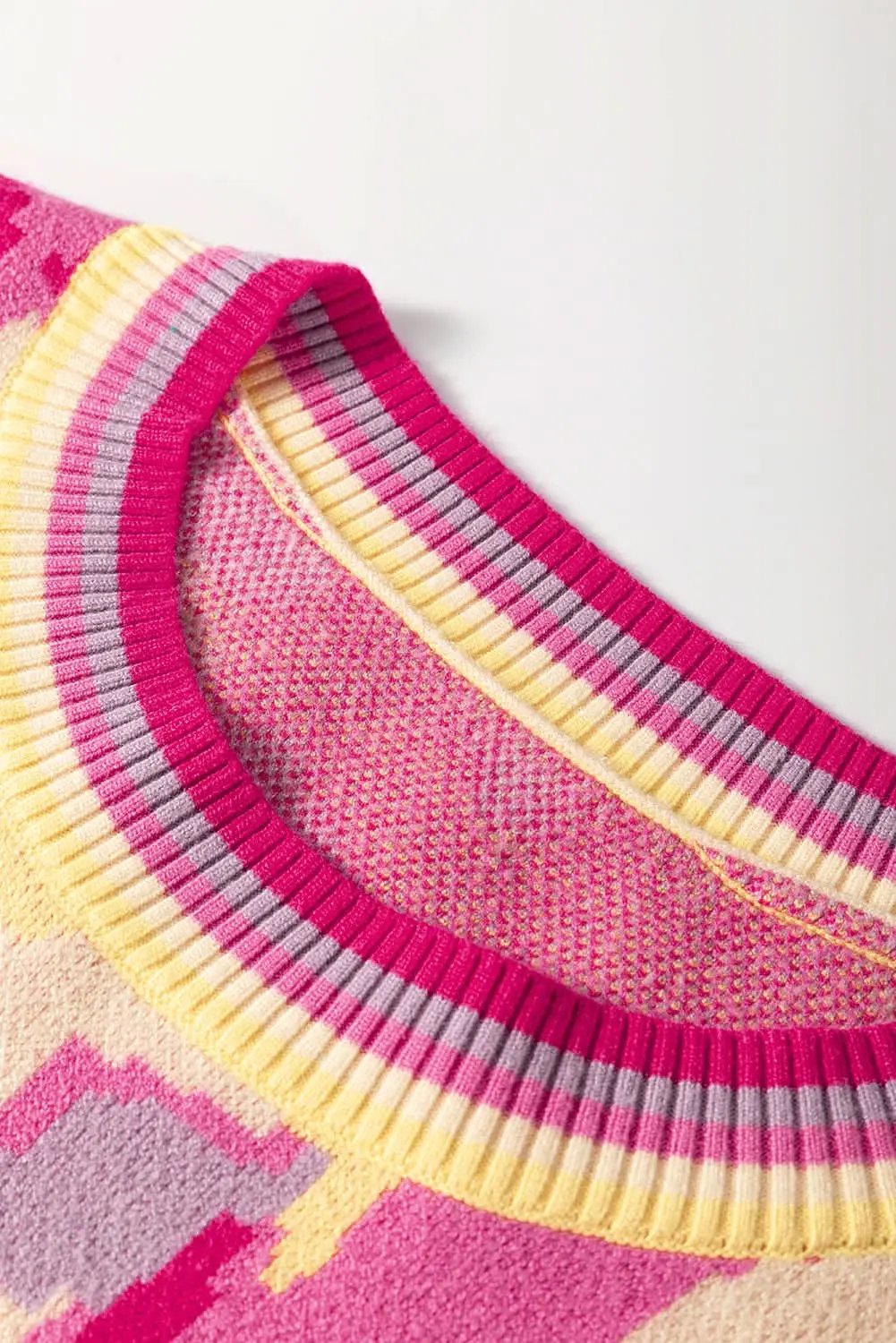 Khaki colorblock balloon sleeve sweater - Love Salve